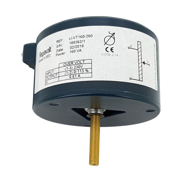 Regavolt Single Phase 160VA 0.64A Variable Transformer 0-113%